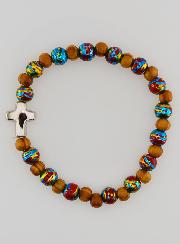 Bracciale Bambino con Croce - Rosso