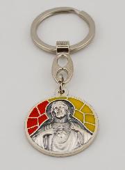 Portachiavi Smaltato Sacro Cuore di Gesù