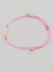 Bracciale con Croce - Rosa