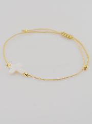 Bracciale con Croce - Beige