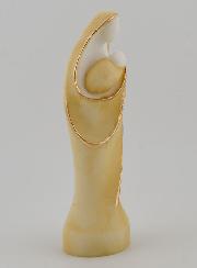 Statua Madonna con Bambino in Alabastro Dipinto - 12cm