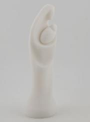 Statua Madonna con Bambino in Alabastro - 12cm