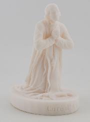 Statua del Santo Curato d'Ars in Alabastro - 12cm