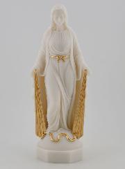 Statua Madonna Miracolosa Raggi Dorati - 17 cm