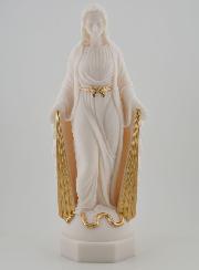 Statua Madonna Miracolosa con Raggi Dorati - 23 cm