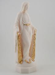 Statua Madonna Miracolosa con Raggi Dorati - 23 cm
