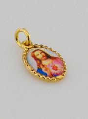 Medaglia Con Bordo 15 mm - Sacro Cuore di Gesù