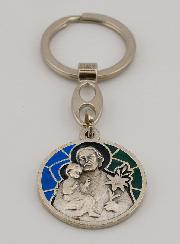 Portachiavi Smaltato San Giuseppe
