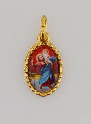 Medaglia Con Bordo 15 mm - San Cristoforo