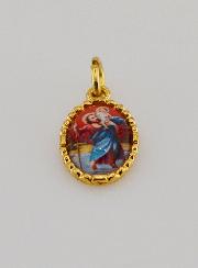 Medaglia Con Bordo 15 mm - San Cristoforo