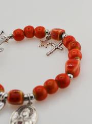 Bracciale con Croce e Medaglia del Sacro Cuore