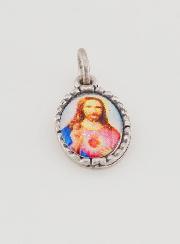 Medaglia Con Bordo 15 mm - Sacro Cuore