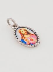 Medaglia Con Bordo 15 mm - Sacro Cuore