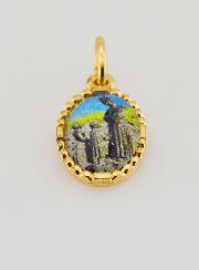 Medaglia Con Bordo 15 mm - Madonna di la Salette