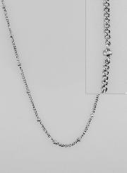 Catena Argentata Maglia Gourmette Fantasia - 50cm