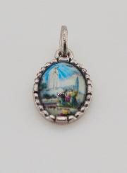 Medaglia Con Bordo 15 mm - Madonna di Fatima