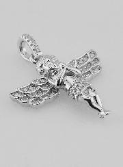 Ciondolo Angelo Custode in Argento