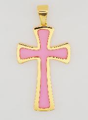 Pendente Croce 4cm - Rosa