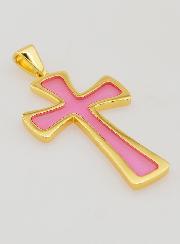 Pendente Croce 4cm - Rosa