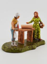 Statuina Santon Salumiere con Cliente