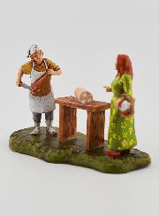 Statuina Santon Salumiere con Cliente