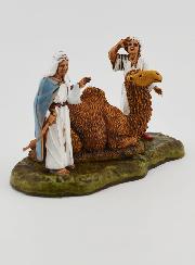 Statuina Santon Cammellieri con Cammello - 6cm