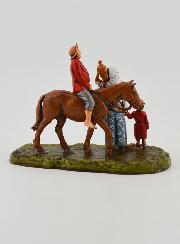 Statuina Santon Uomo a Cavallo e Famiglia - 6cm