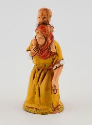 Santon Mendicante con Bambino - 6cm