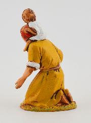 Santon Mendicante con Bambino - 6cm