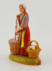 Santon Lavandaia con Biancheria - 6cm