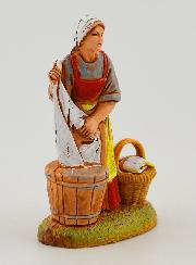 Santon Lavandaia con Biancheria - 6cm