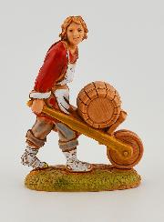 Santon Bottaio con Carrello - 6cm