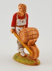 Santon Bottaio con Carrello - 6cm