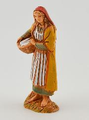 Santon Donna con Cesto di Biancheria - 6cm