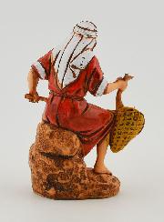 Statuina Santon Pescatore con Retino - 6cm