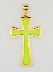 Pendente Croce 4cm - Verde