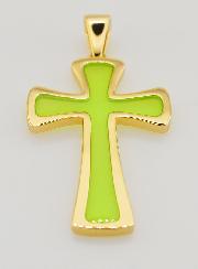 Pendente Croce 4cm - Verde