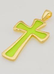Pendente Croce 4cm - Verde