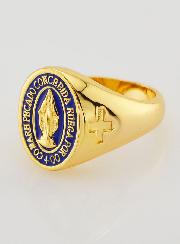 Anello Chevalier Miracolosa con Sfondo Blu - Misura 14
