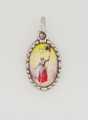 Medaglia Con Bordo 15 mm - Santa Giovanna d'Arco