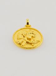 Medaglia Angelo Custode e Colomba - 12 mm