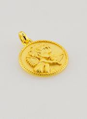 Medaglia Angelo Custode e Colomba - 12 mm
