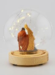 Palla di Natale Luminosa con Natività 14cm