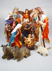 Grande Presepe di Natale Completo 11 Statue - 45 cm
