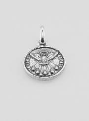 Medaglia Spirito Santo Placcata in Argento 925 - 12mm