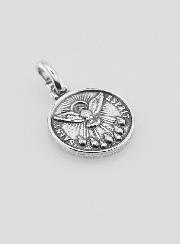 Medaglia Spirito Santo Placcata in Argento 925 - 12mm
