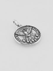 Medaglia Spirito Santo Placcata in Argento 925 - 15mm