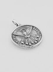Medaglia Spirito Santo Placcata in Argento 925 - 18mm
