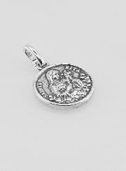 Medaglia Santa Rita Placcata in Argento 925 - 12mm