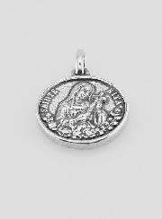 Medaglia Santa Rita Placcata in Argento 925 - 18mm